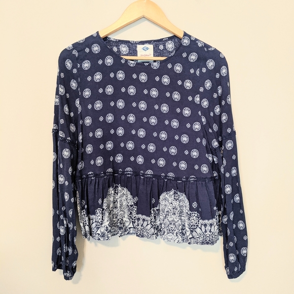 wild blue Tops - Boho Top